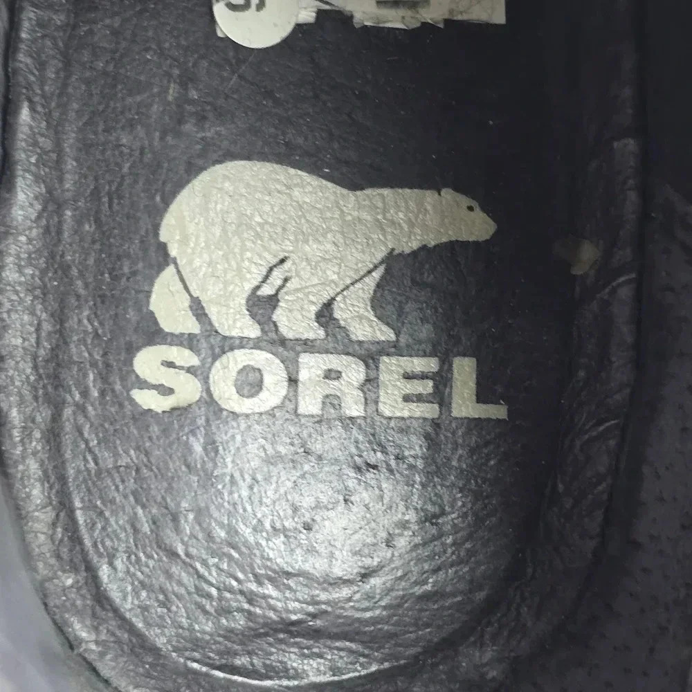 Sorel Chelsea Women's Tan Wedge Suede Bootie with Stacked Heel Size 7 1/2 - Picture 14 of 15